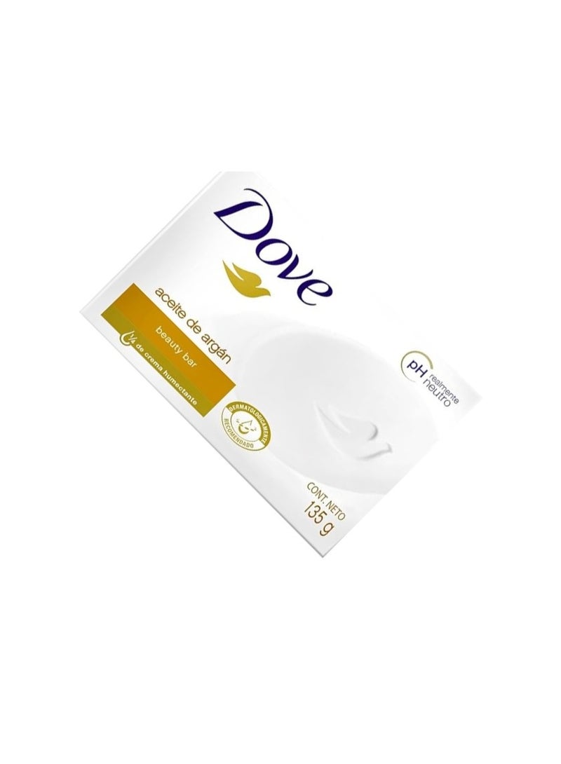Dove Beauty Bar with Argan Oil, 135g - Image 3